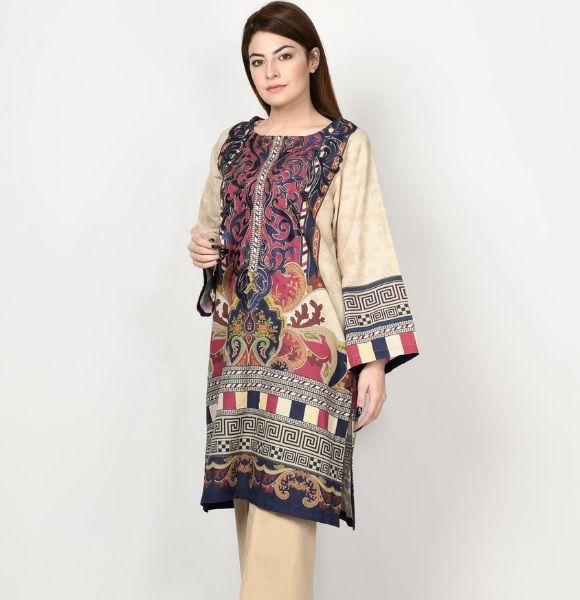 EMBROIDERED KHADDAR SHIRT