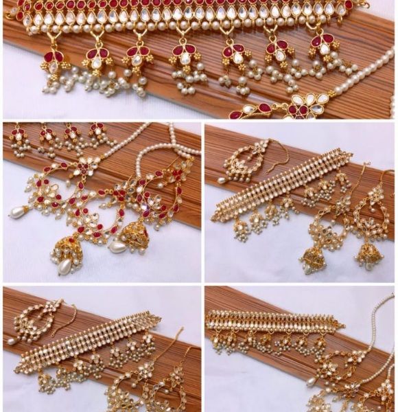 Full Kundan Collar Set