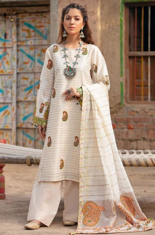 Shah Bano Woven Zari Fabric Shirt By Nuriyaa