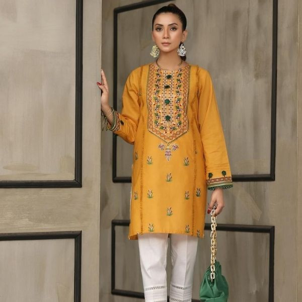 RTW  3 -   Embroidered Lawn 1 Pc Kurta 