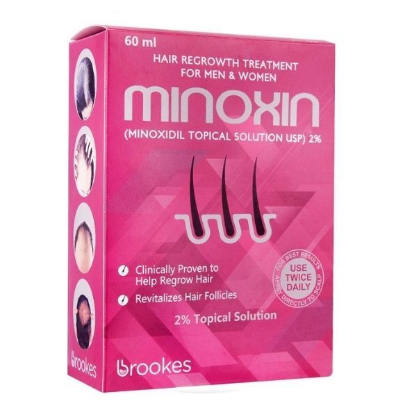 Minoxin Hair Regrowth Treatment, Minoxidil 2% Tropical Solution, For Men & Women, 60ml