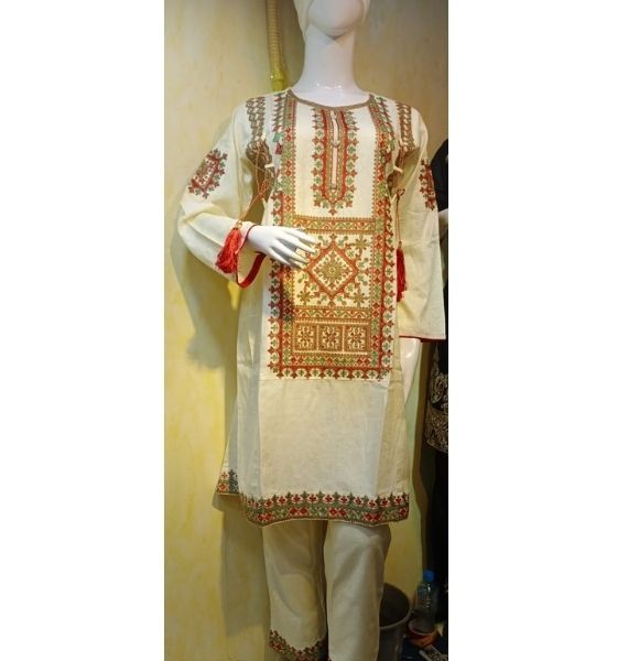 Viscose Suit 3 Pc White