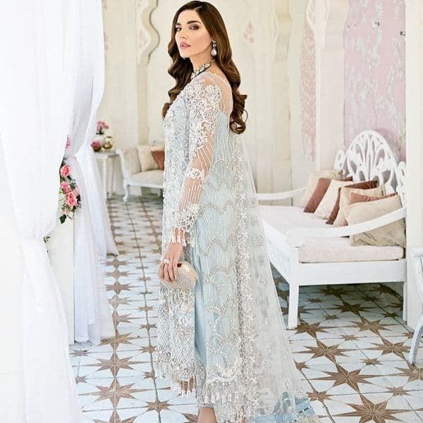 Avenir Embroidered Net 3-Piece Suit WS-01- Fleur De Rose Wedding Formals