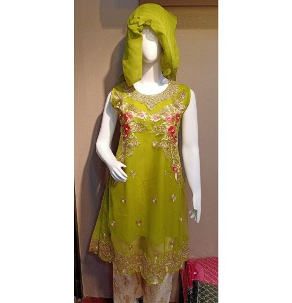 Green Net Suit 3 Pc