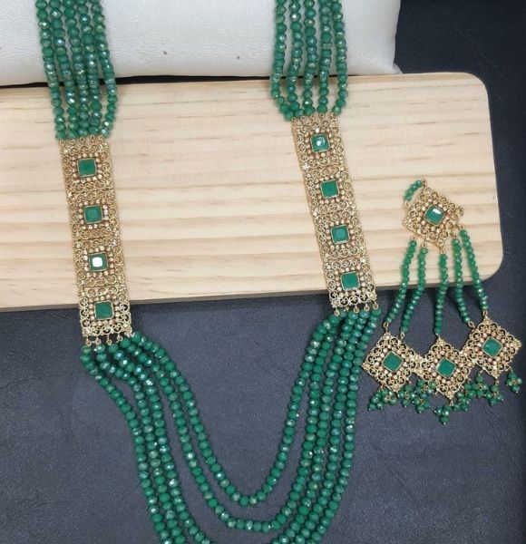 Polki Mala with Jhomar Green