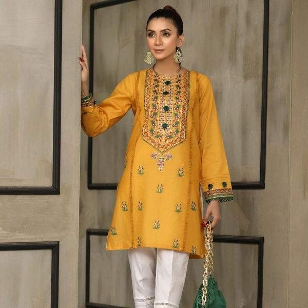 RTW  3 -   Embroidered Lawn 1 Pc Kurta 