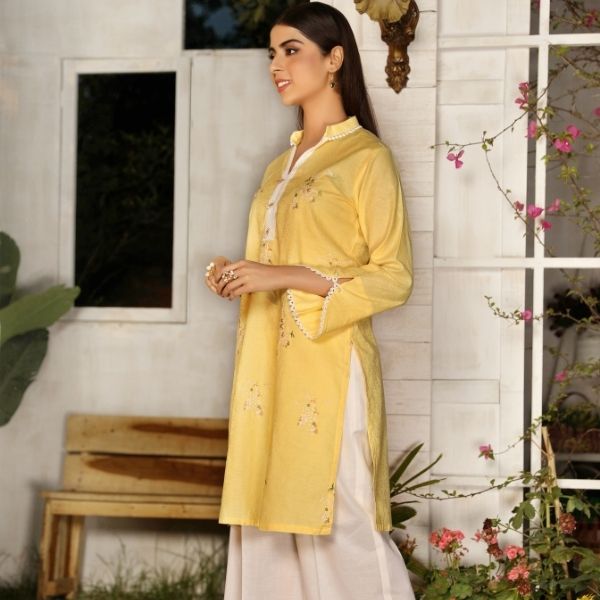 RTW 30 -  Nuriyaa One Piece Embroidered Kurta on Rib Lawn 