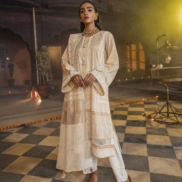 White eid outfit new arrivals
