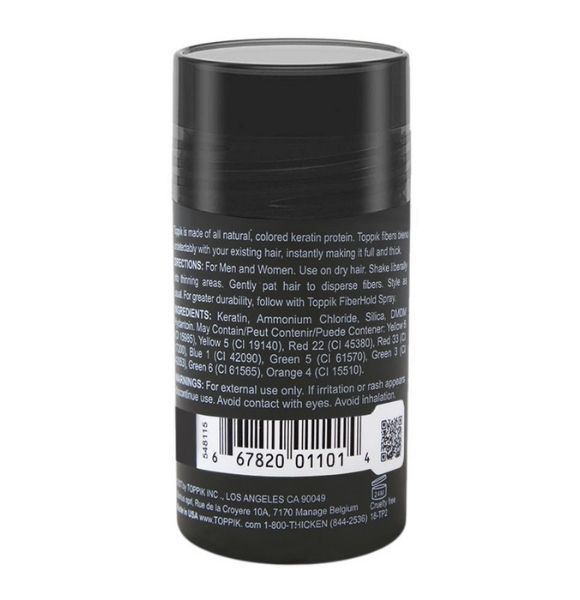 Toppik Hair Building Fibers, Black, 12g