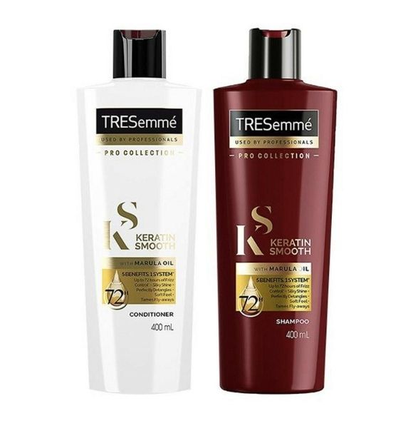 TRESemmé Keratin Smooth Shampoo + Conditioner (400ml + 400ml) Genuine UK