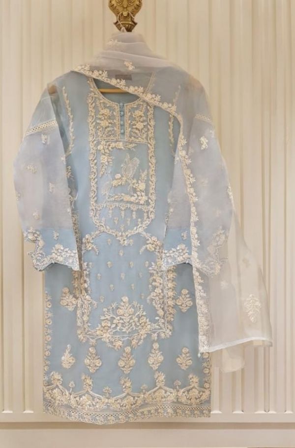 TWO PIECE PURE ORGANZA SHIRT WITH DUPATTA BY AGHA NOOR