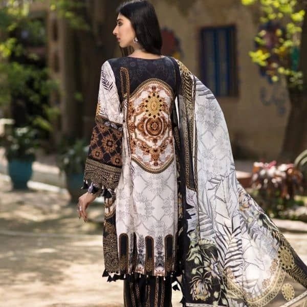 MBW-20-04 Digital Printed Embroidered Lawn 3pc