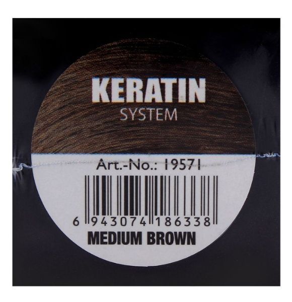 Beaver Professional Keratin System Hair Building Fibers Medium Brown 12g